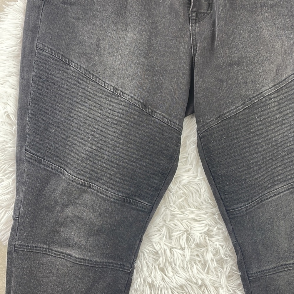 SEVEN7 MELISSA MCCARTHY Pencil faded black Moto Jeans. Size 18w - Picture 10 of 12